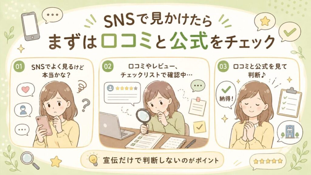 ティーフレックスをSNSで見かけた時の確認ポイント